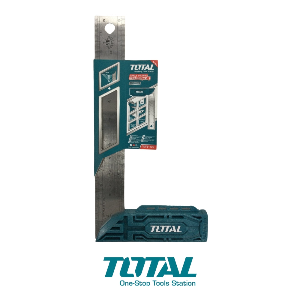 ESCUADRA ANGULAR DE ACERO INOXIDABLE DE 12 PULGADAS 300X40mm TOTAL TMT61126