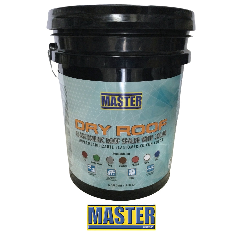 IMPERMEABILIZANTE PARA TECHO  DRY ROOF BLANCO  5 GALONES PCR1301/VAR0451  MASTER