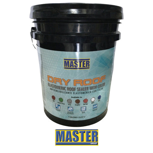 IMPERMEABILIZANTE PARA TECHO  DRY ROOF BLANCO  5 GALONES PCR1301/VAR0451  MASTER