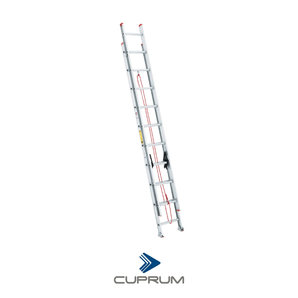 ESCALERA EXTENSION USO COMERIAL TIPO-III ALUMINIO 20 PIES 150 KG 494-20N CUPRUM