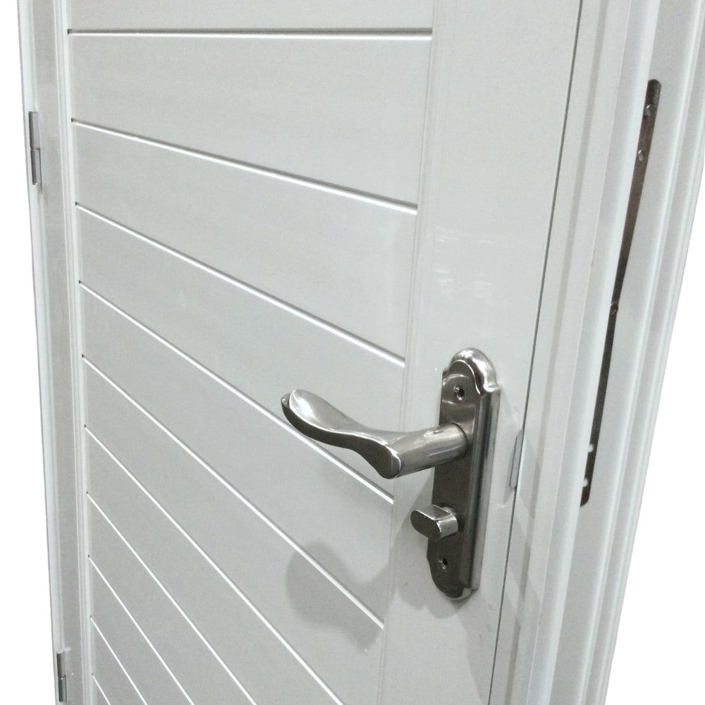 PUERTAS UPVC 3X7 CON MARCO 75MM BLANCO DERECHO PG03 CON BISAGRAS Y CERRADURA
