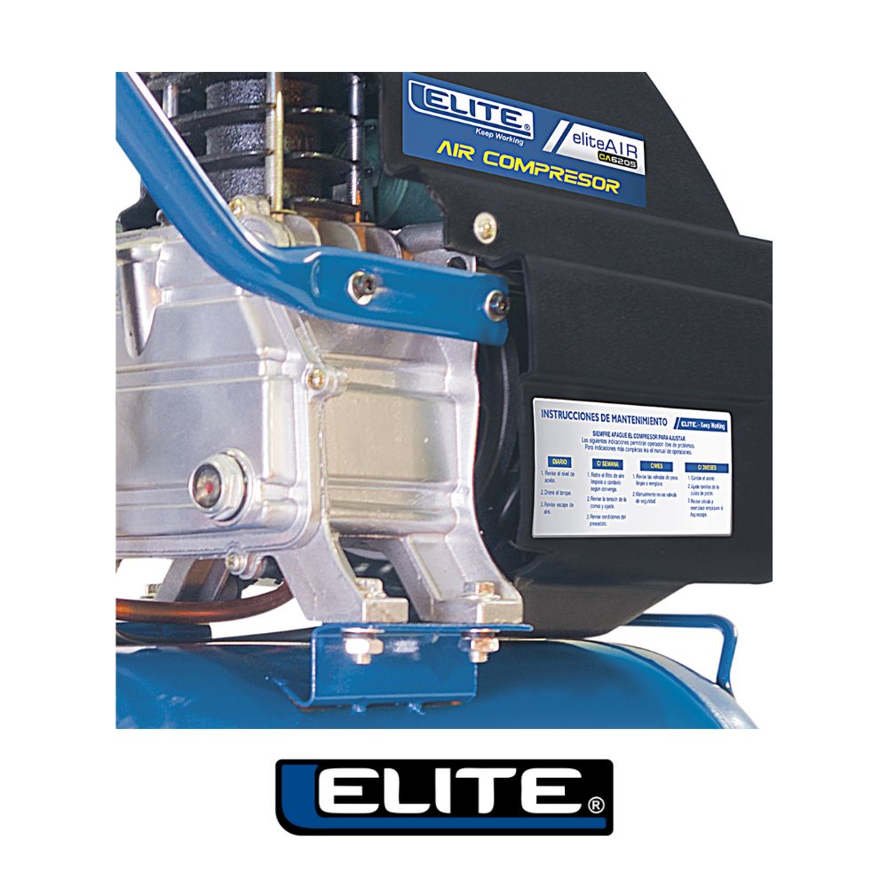 COMPRESOR DE AIRE PROFESIONAL DIRECTO HORIZONTAL-20 L 2.0 HP