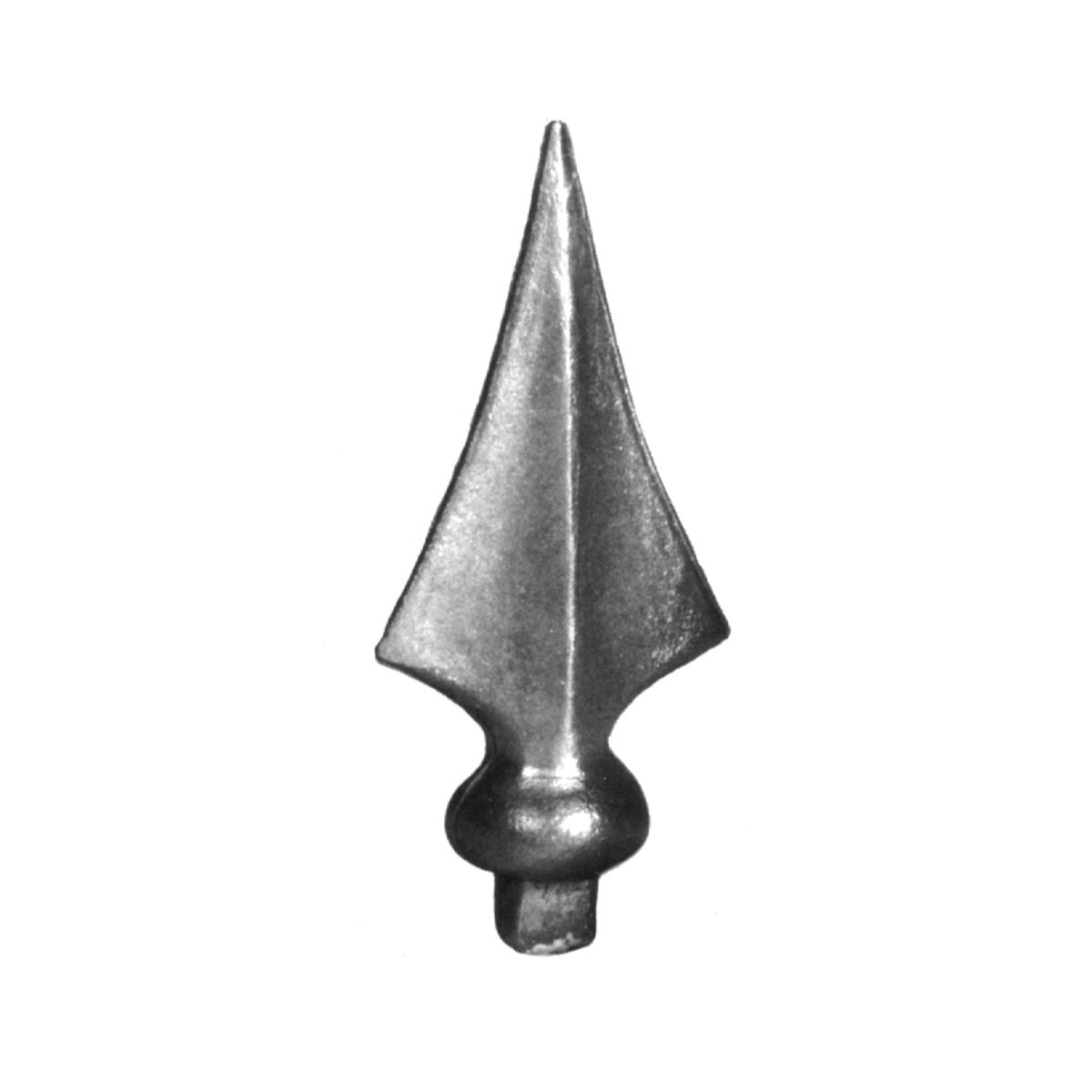 PUNTA  LANZA DECORATIVA DE HIERRO FORJADO 14X14X140mm - 125/2