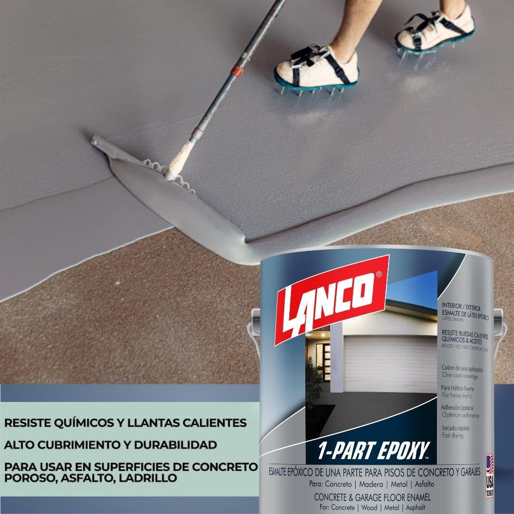 PINTURA DE PISO 1- PART EPOXI FLOOR SLIVER GL EF399-4 LANCO