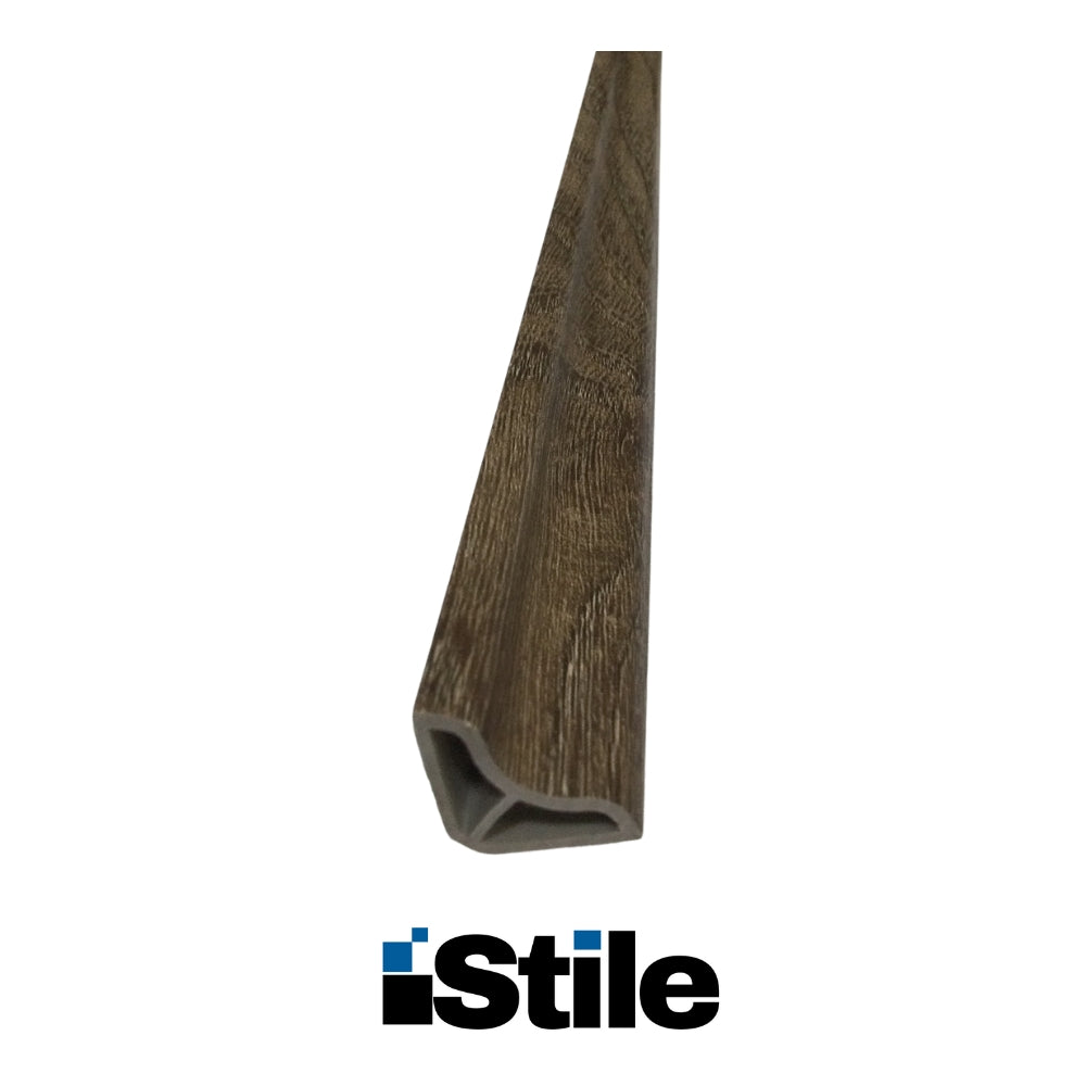 MOLDURA ESQUINERA PARA PISO PVC-SPC NOGAL AMERICANO 2400X28X15MM SPC-HYW-73061
