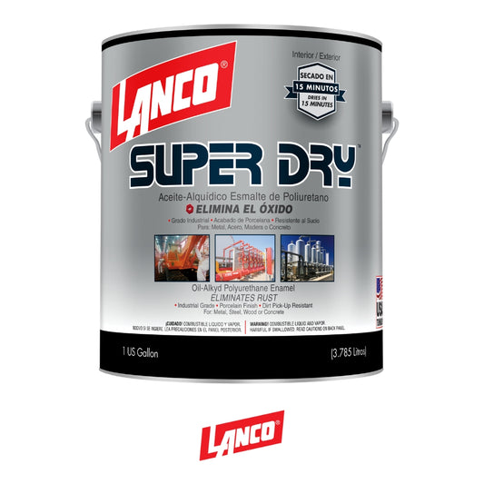 PINTURA SUPER DRY NEGRO GALON SD904-4 LANCO