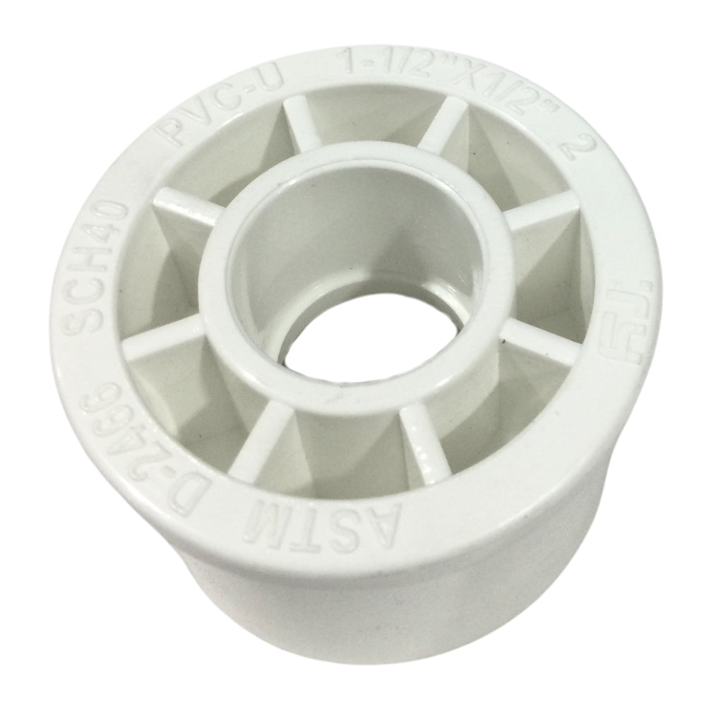 REDUCCION PVC 1-1/2 PULGADAS X 1/2 PULGADAS SCH-40