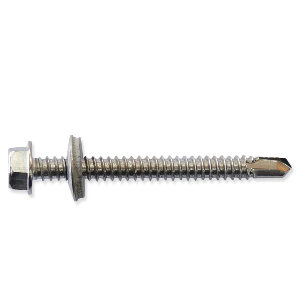 TORNILLO AUTO PERFORANTE INOXIDABLE #14 X 2 1/2 PULGADAS PARA TECHO