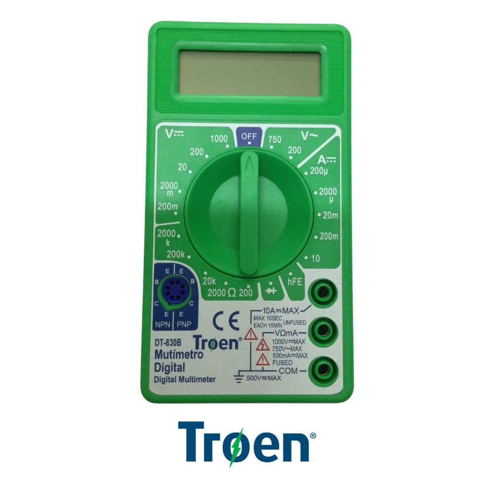 MULTIMETRO DIGITAL 7 FUNCIONES DT-830B