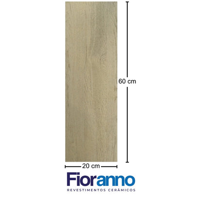 PISO DE CERAMICA TIPO MADERA FIORANNO BRAY PARK CHATEAU BROWN 20X60 CM 1.70M2 CAJA 19306
