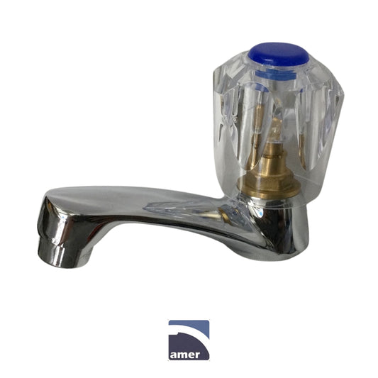 LLAVE PARA LAVAMANOS SENCILLA METAL /ACRILICO AMER