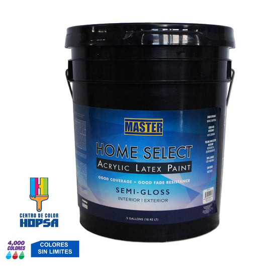 PINTURA PARA INTERIOR BASE HOME SELECT SEMI - GLOSS FLAT PTB 5 GALONESVV1413P MASTER