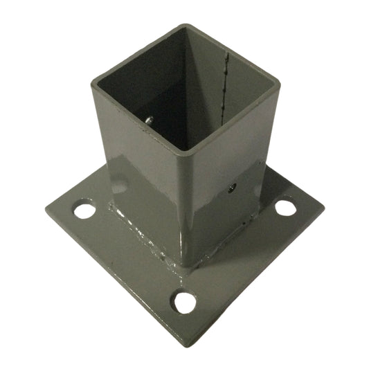 BASE METALICA PARA POSTE DEACERO COLOR GRIS 79847