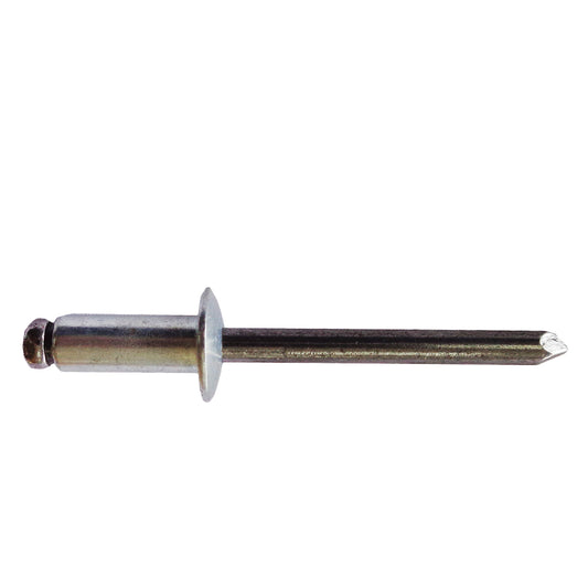REMACHE CIEGO GALVANIZADO  1/4  PULGADAS DE ESPESOR X 0.625 PULGADAS ALTO DE CABEZA