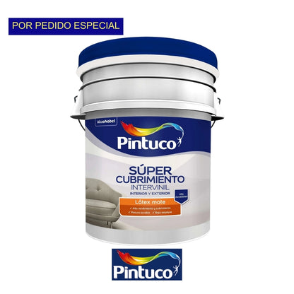 SUPER CUBRIMIENTO LATEX MATE BASE WHITE CANECA 5 GL (18.925L) 10376373 PINTUCO