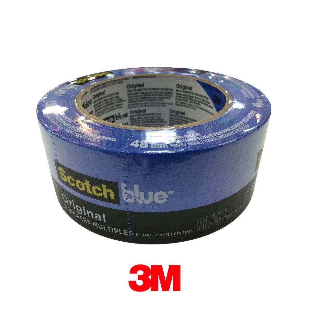 CINTA MASKING TAPE AZUL 3M PARA PINTAR 2 PULGADAS X 60YDS #2090-48MP 70009103204