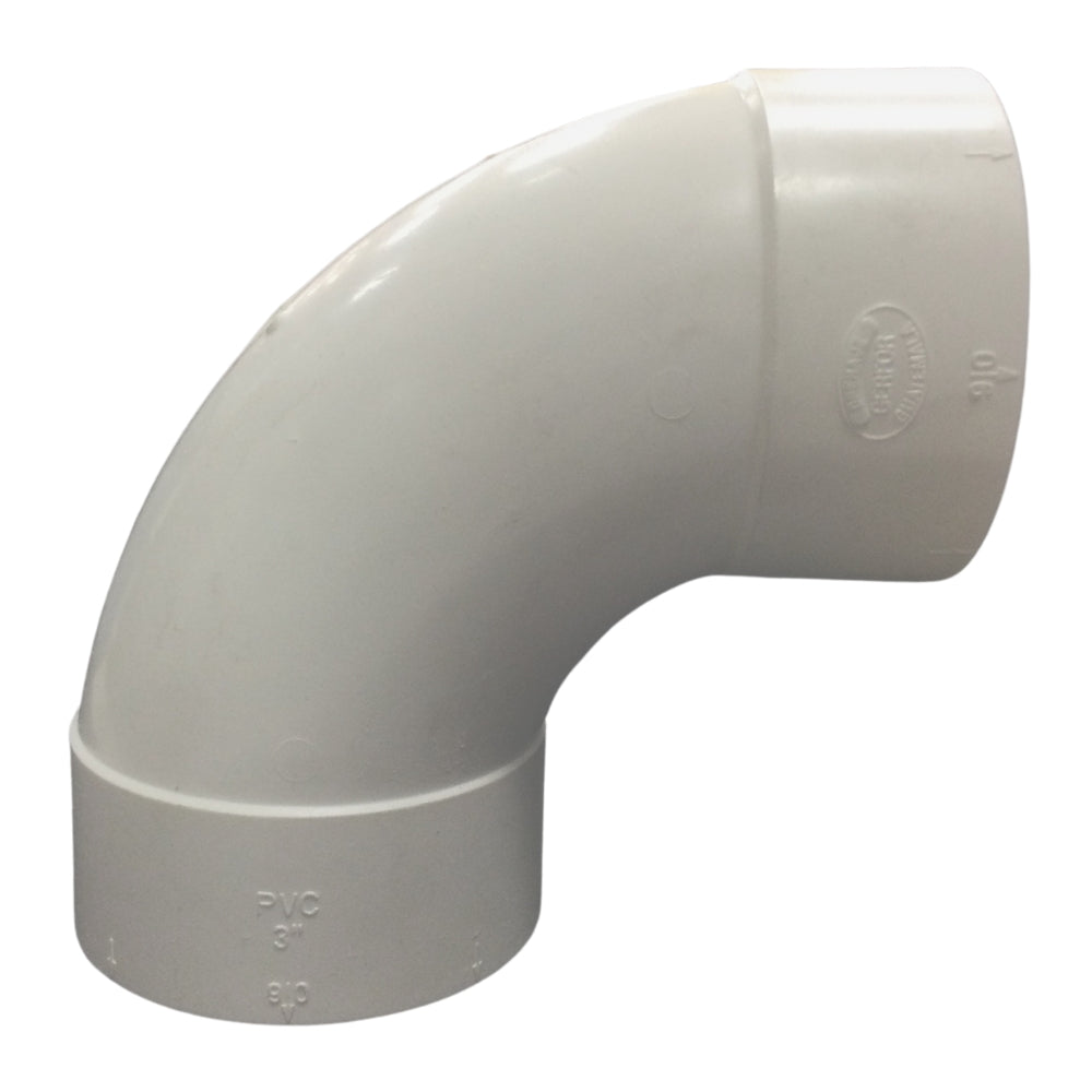 CODO 90° PVC DWV 75MM-3 PULGADAS SANITARIO LIVIANO C/C