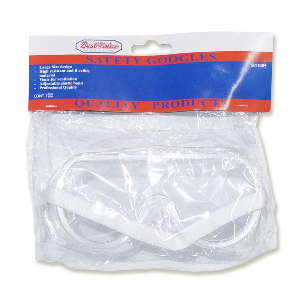 LENTE DE SEGURIDAD CON RANURA DE VENTILACION BEST VALUE