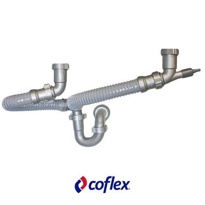 TRAMPA FLEXIBLE DOBLE PARA FREGADOR (TF-110)