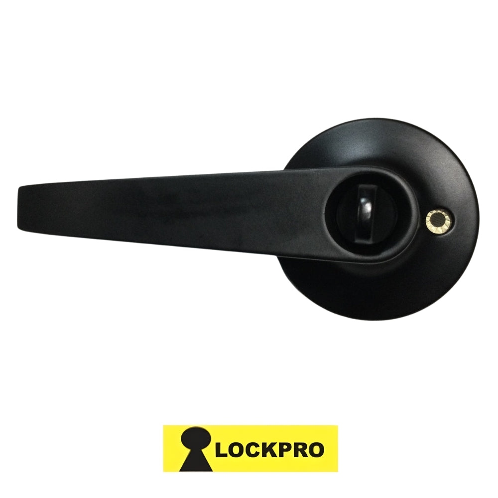 CERRADURA DE MANIJA DE BAÑO NEGRO MATE 3802 LOCKPRO