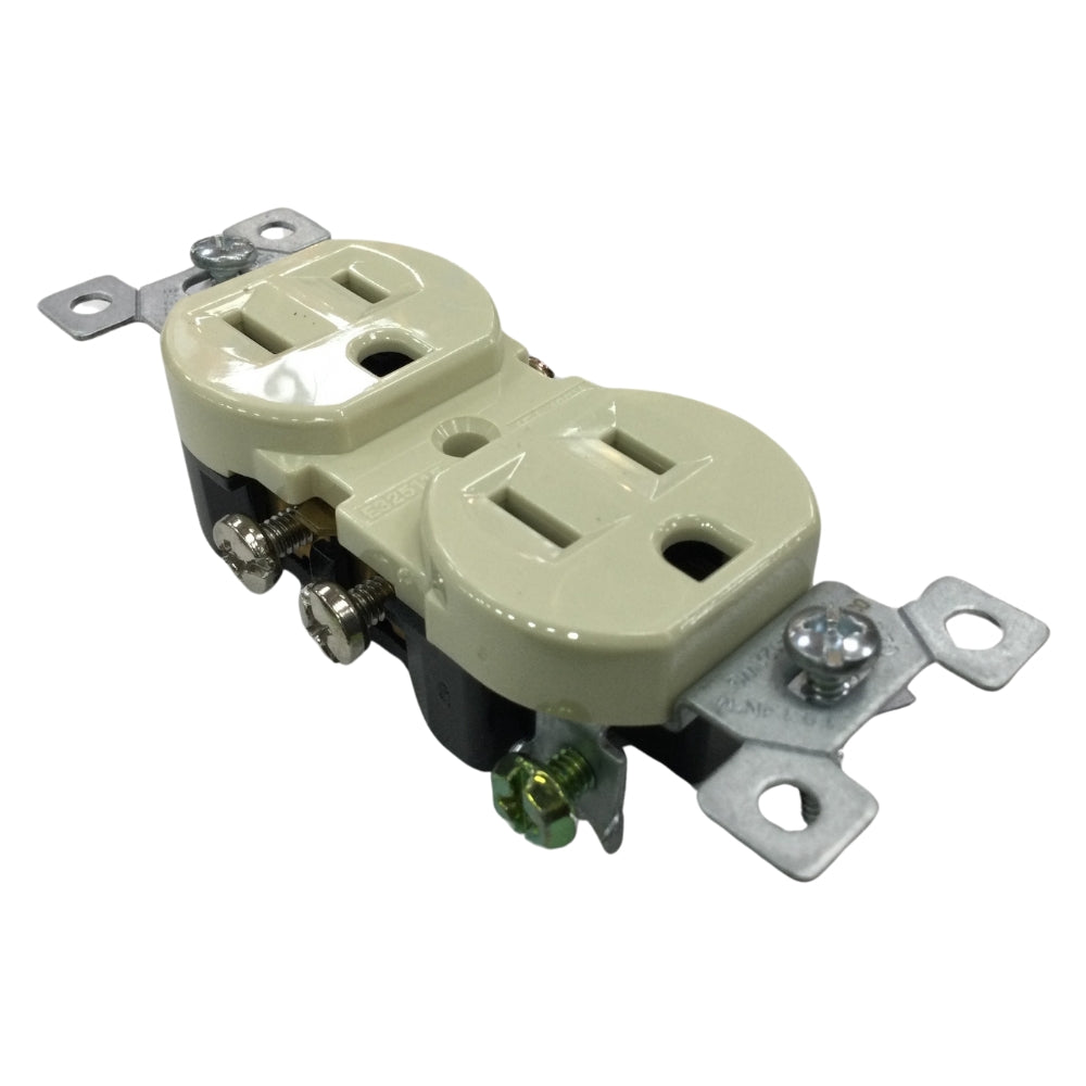 TOMA DOBLE POLARIZADO 15A/125V IVORY