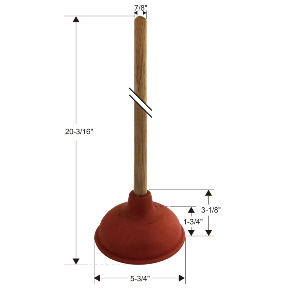 DESTAPADOR PARA INODORO 6 IN ROJO