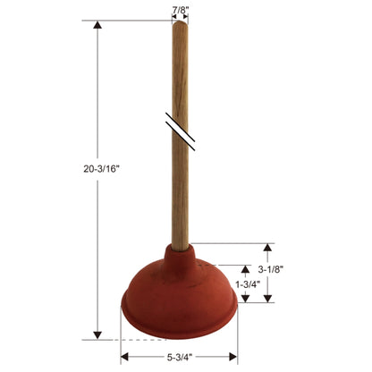 DESTAPADOR PARA INODORO 6 IN ROJO