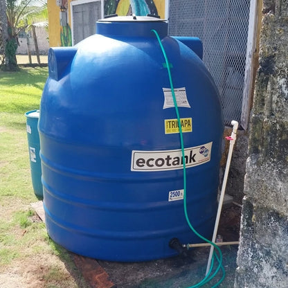 TANQUE RESERVA DE AGUA  ECOTANK 2500 LTS AZUL TRICAPA