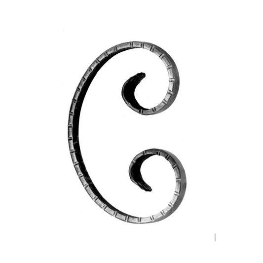ESPIRAL DE HIERRO FORJADO 12X6X105X150mm - 64/G/3