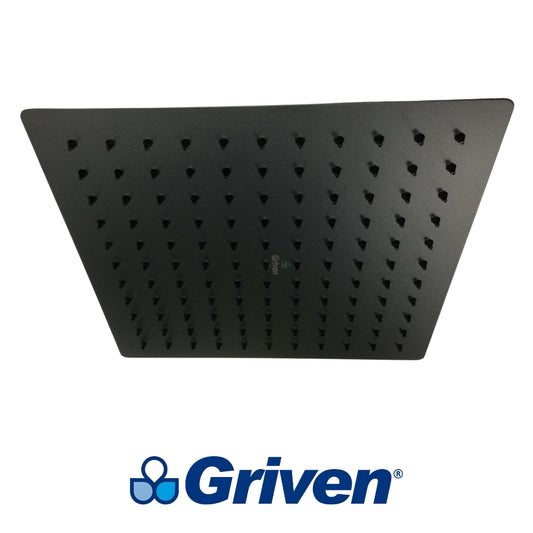 CABEZA DE DUCHA CUADRADA 10 PULGADAS NEGRA GRIVEN GV-SHB10-S