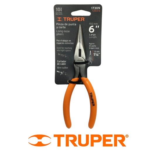 PINZA DE PUNTA Y CORTE 6 PULGADAS TRUPER