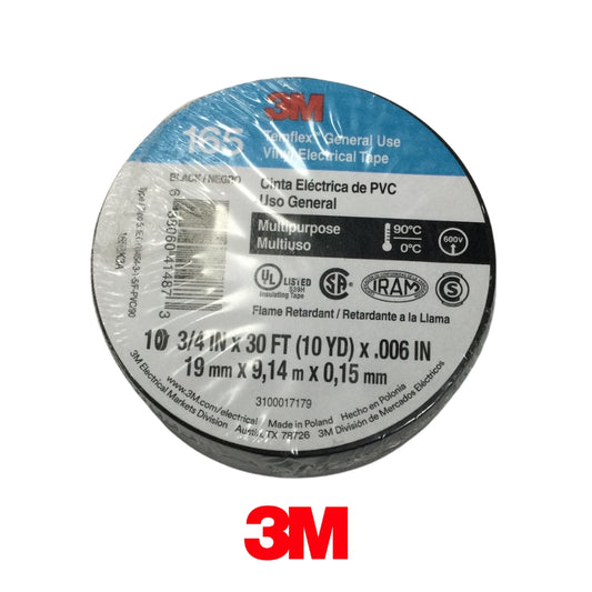CINTA ADHESIVA (TAPE ELECTRICO) TEMFLEX 3/4 IN X 30' NEGRO