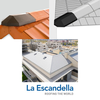 REMATE CUMBRERA ANGULAR MARRON KLINKER ESCANDELLA Q122MK