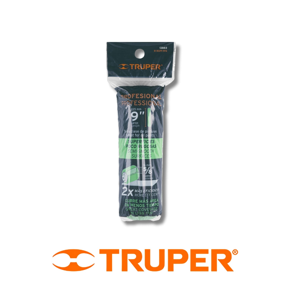MOTA PARA RODILLO LISA 9 PULGADAS - 5/8 PULGADAS TRUPER