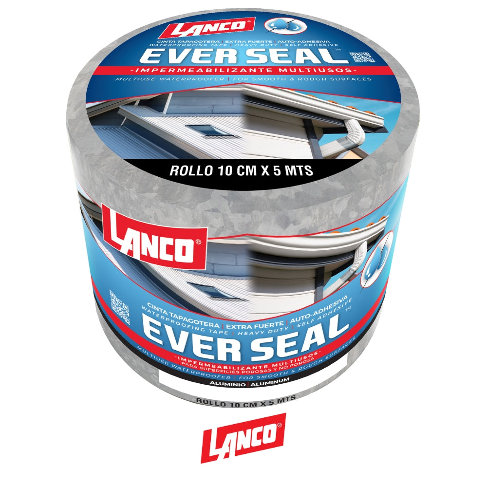 CINTA AUTOADHESIVA IMPERMEABILIZANTE ALUMINIO 20CM X 5M ES4499-18 LANCO