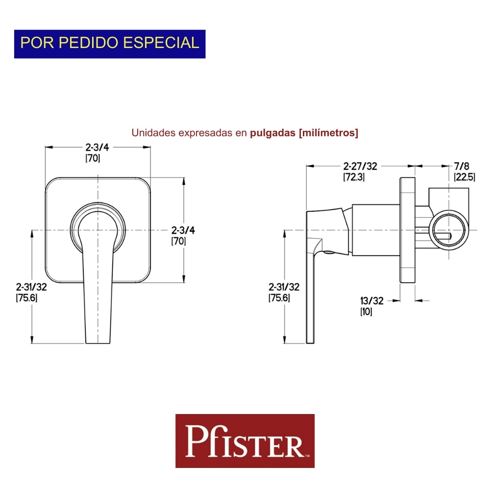 LLAVE DE BAÑO MM LAINZ S/REG 014PF2LC