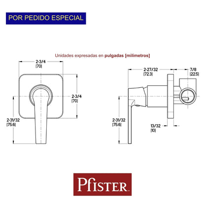 LLAVE DE BAÑO MM LAINZ S/REG 014PF2LC