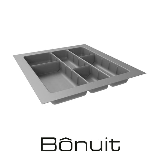 CUBERTERO PLASTICO GRIS SERIE A2 DE 390X480X50MM