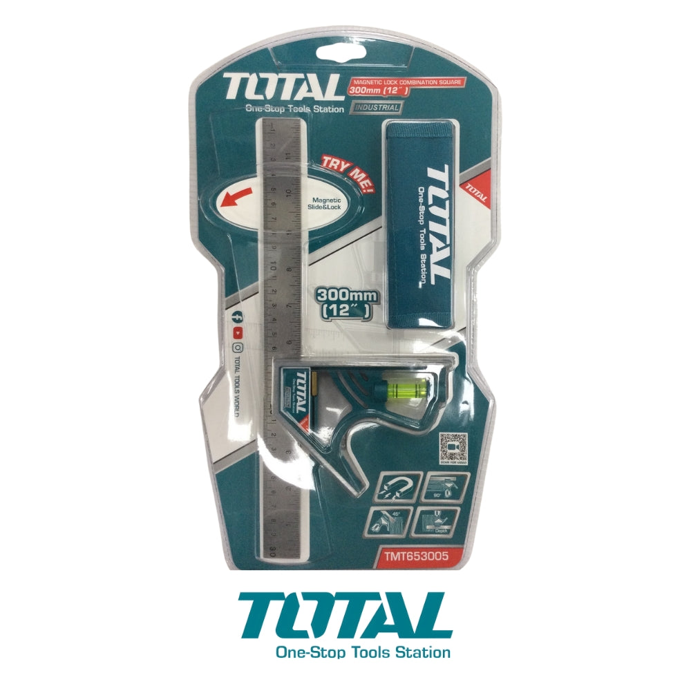 ESCUADRA COMBINADA MAGNETICA 12 PULGADAS 300MM TOTAL TMT653005