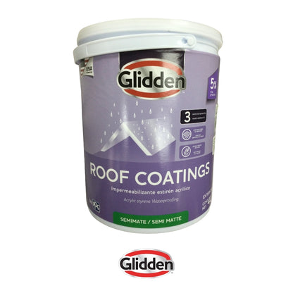 PINTURA IMPERMEABILIZANTE ROOF COATINGS 3A BCO GALON 19A0476714 GLIDDEN