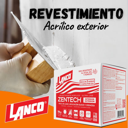 REVESTIMIENTO LISO EXTERIOR 18 KILOGRAMOS RA168-20 LANCO