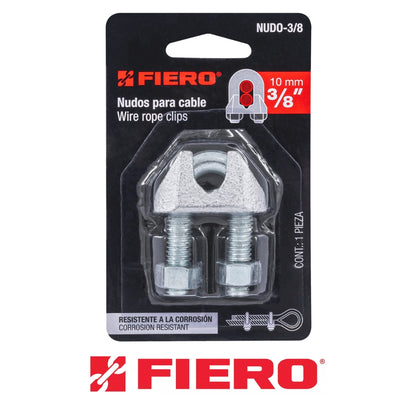 GRAPA PARA CABLE DE ACERO 3/8" FIERO