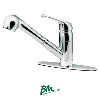 LAVE DE FREGADERO MONOMANDO MANGUERA EXTRAIBLE ACABADO CROMO BM825-0201