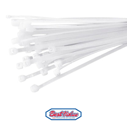 ZUNCHO PLASTICO  BLANCO DE 18 PULGADAS X 4.8mm BEST VALUE