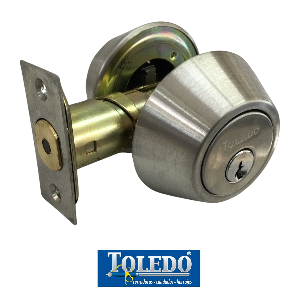 CERRADURA DEADBOLT LLAVE-LLAVE ACERO INOXIDABLE TOLEDO