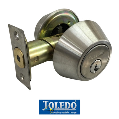 CERRADURA DEADBOLT LLAVE-LLAVE ACERO INOXIDABLE TOLEDO