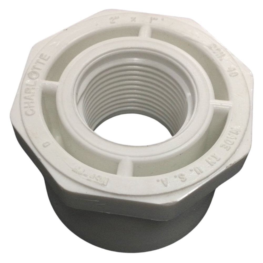 REDUCCION PVC 2 PULGADAS X 1 PULGADAS CON ROSCA SCH-40