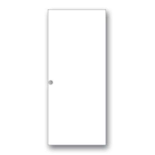 PUERTA DE METAL CON BASTIDOR DE METAL LISA 3 X 7 PIES ACABADO BLANCO METALPRO