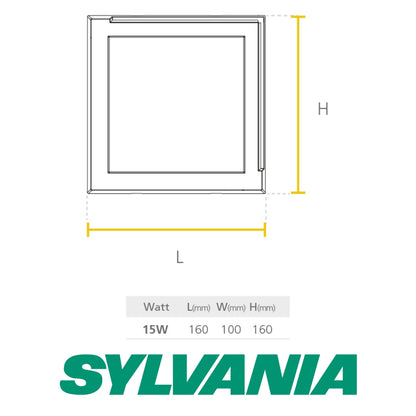 LED ASTRO CUADRADO 15W SYLVANIA