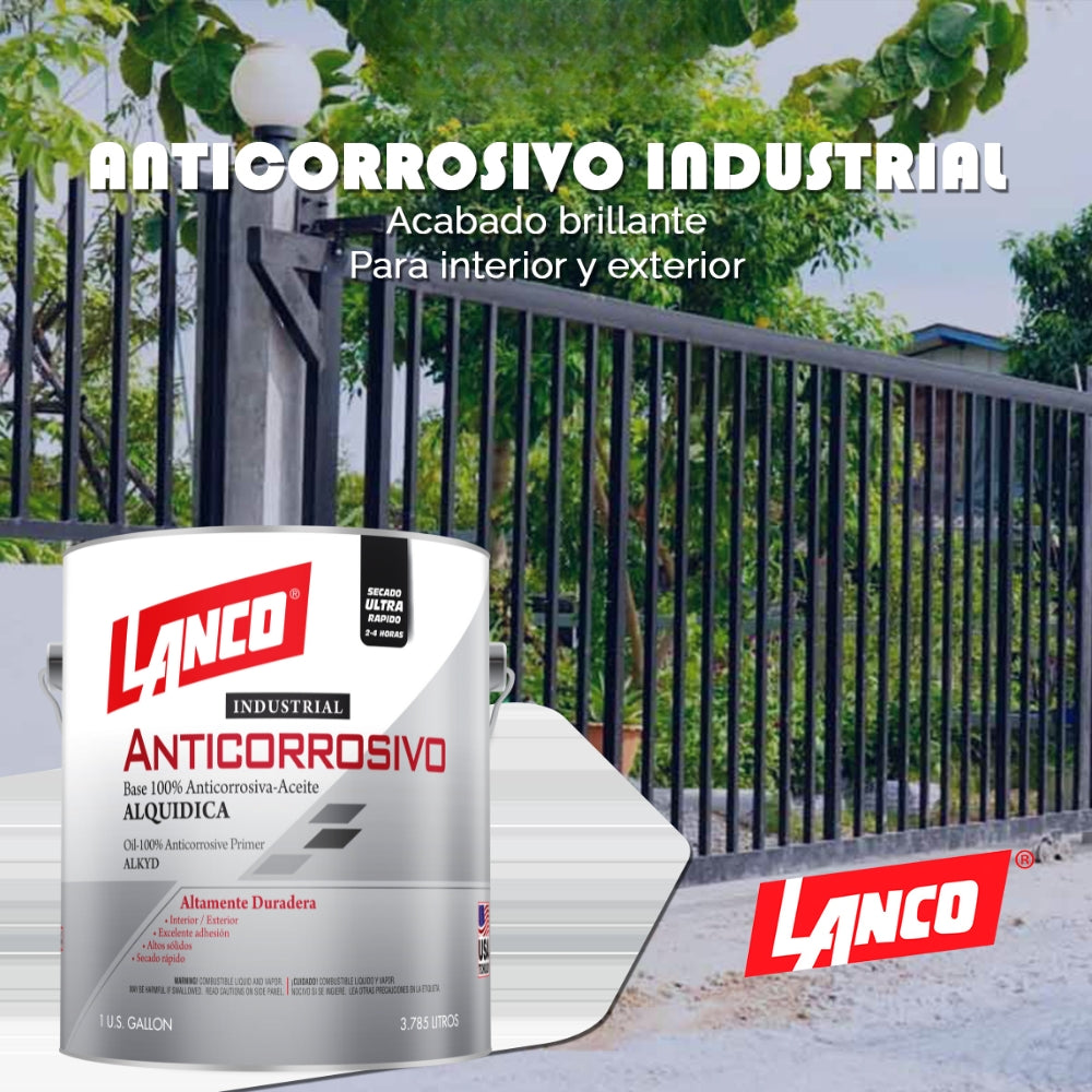 PINTURA ANTICORROSIVO INDUSTRIAL AZUL GALON AC3436-4 LANCO